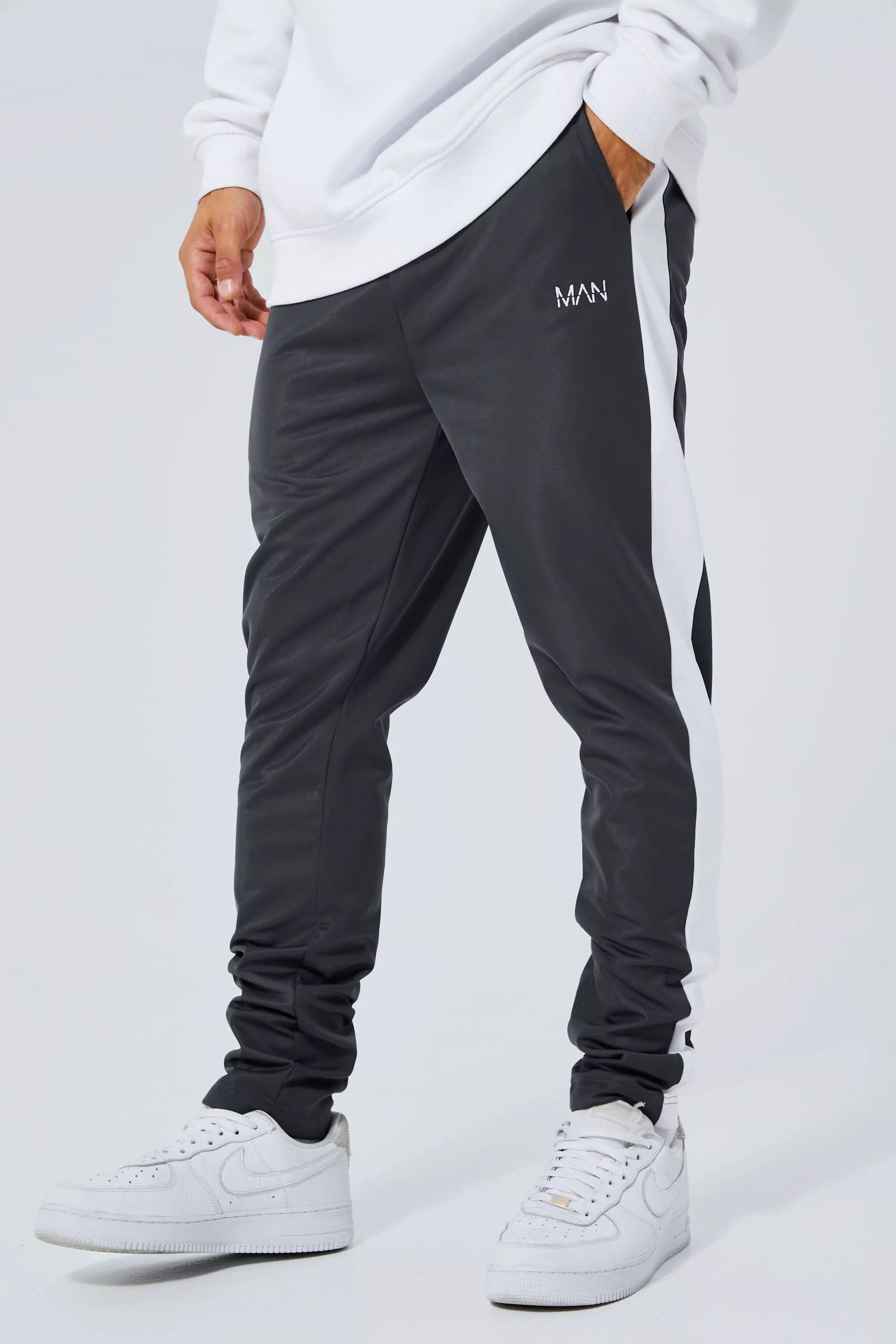 Boohooman skinny joggers hotsell